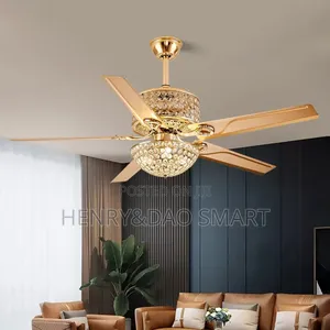 Long Blade Luxury Fanlight With Remote