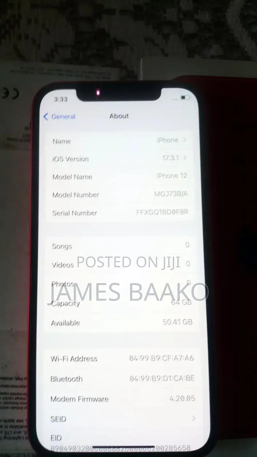 Apple iPhone 12 256 GB Red