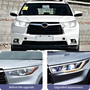 Toyota Highlander 2015-2017 Front Led Head Light Abs Plastic