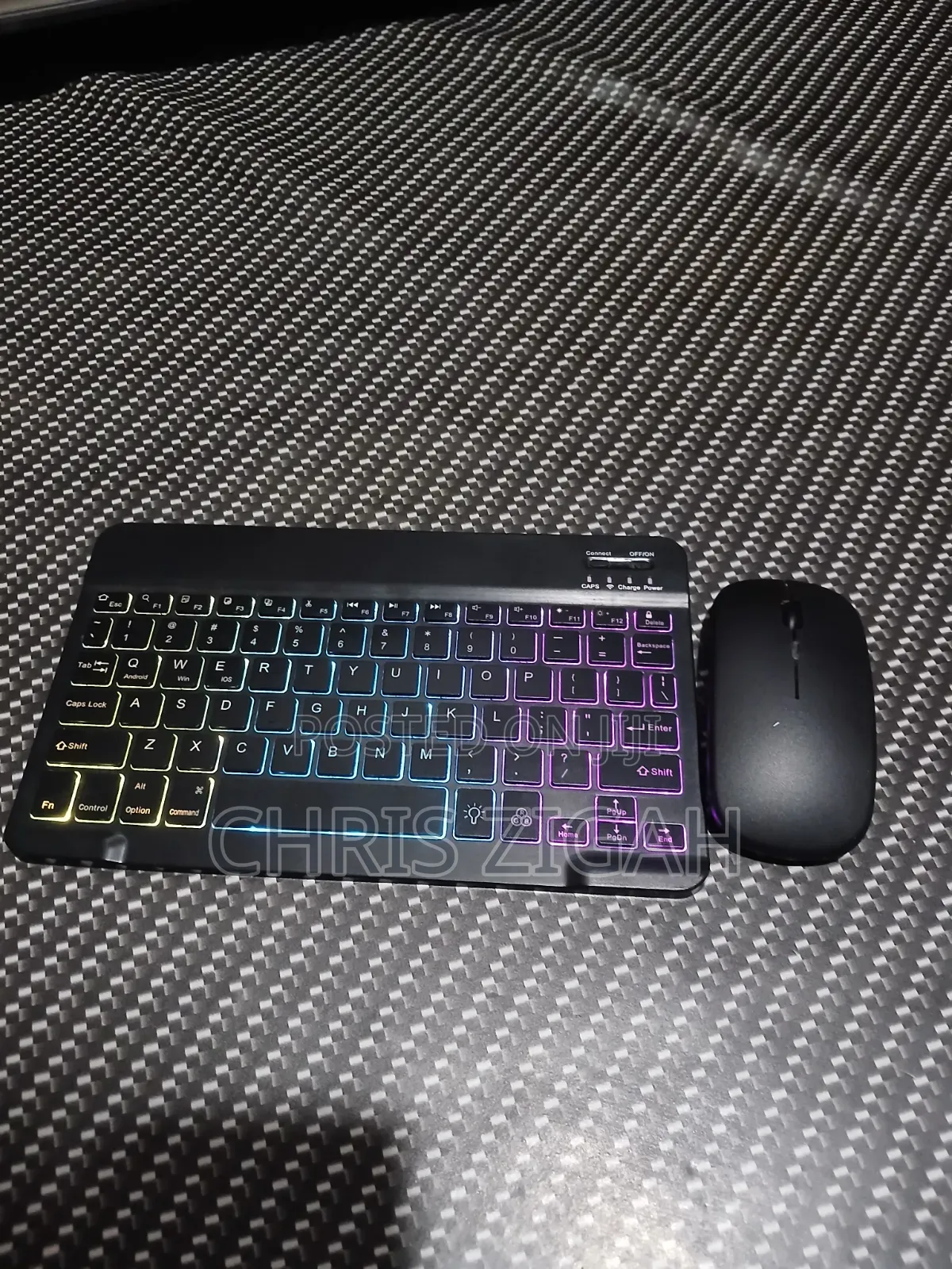 Bluetooth Keyboard And Mouse With Keyboard Light