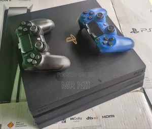 Ps4 Pro 1 Tb With 2 Controllers and 10 Games
