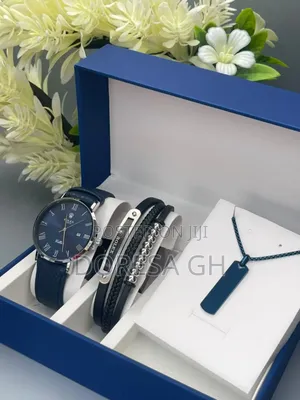 Rolex Watch, Necklace Bracelet Set for Men – Complete Gift Set