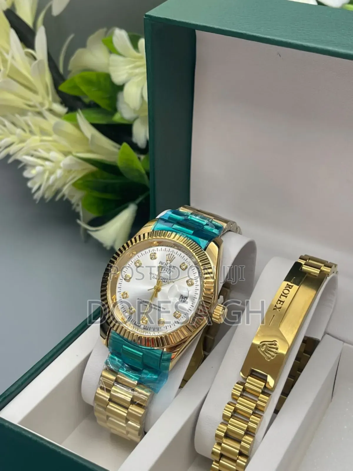 Rolex Watch Rolex Bracelet Set for Him – Matching Gift Set