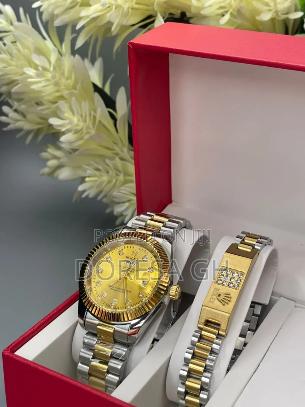 Rolex Watch Rolex Bracelet Set for Him – Matching Gift Set