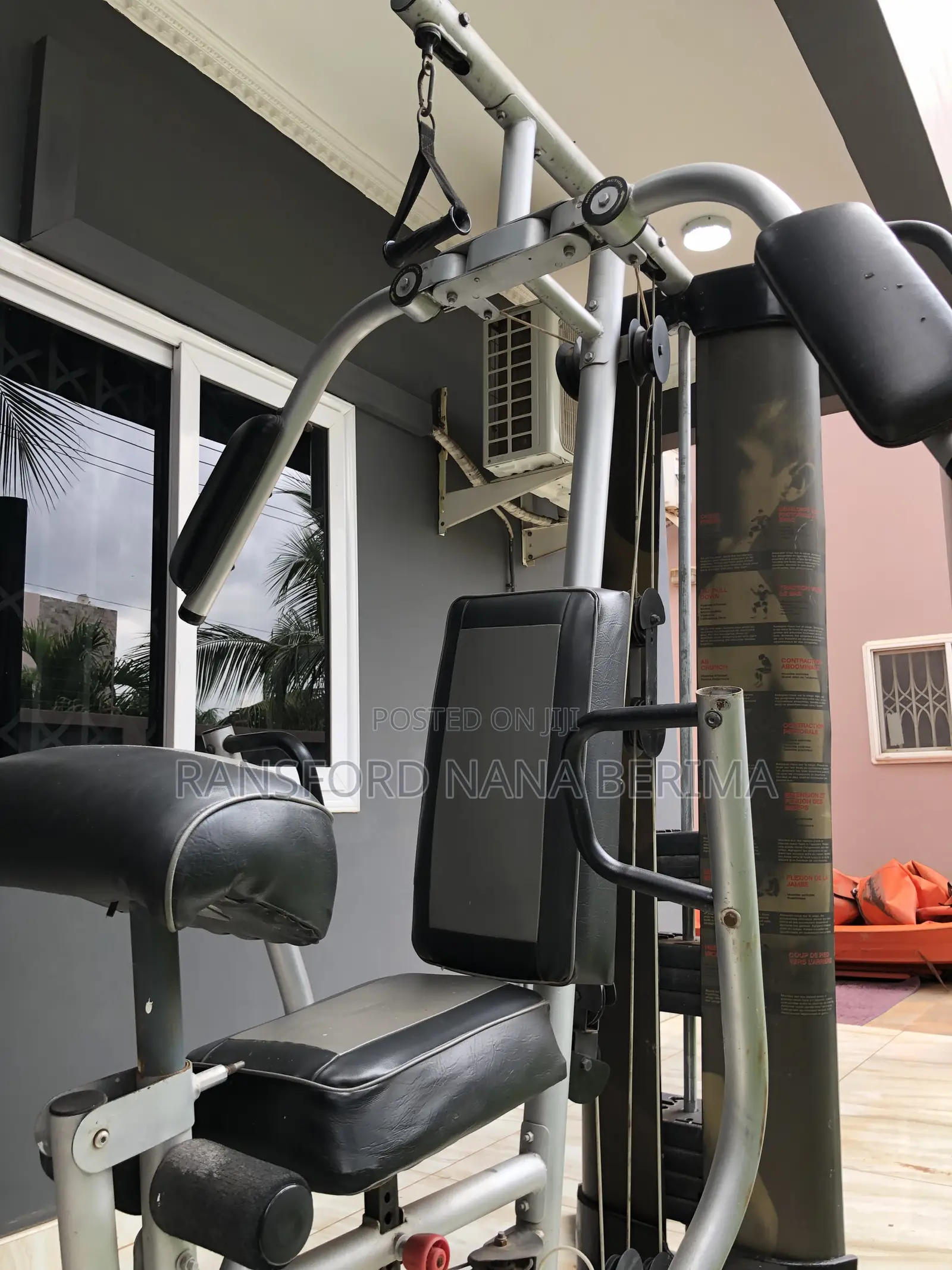 Complete Home Gym Weight Bench Press Set + Cast Iron Plates