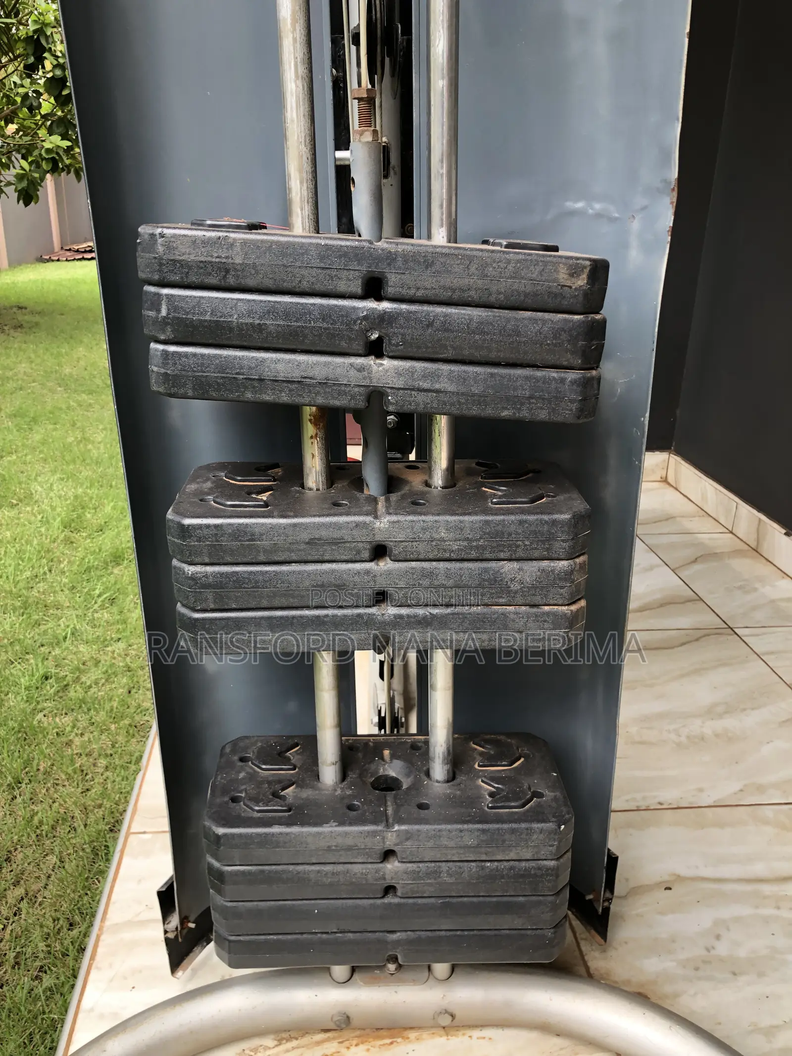 Complete Home Gym Weight Bench Press Set + Cast Iron Plates