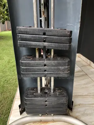 Complete Home Gym Weight Bench Press Set + Cast Iron Plates
