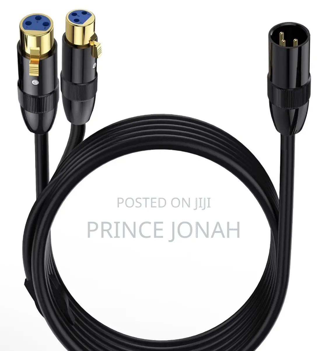 Lokeke 0.5m Y Splitter Adapter Xlr Male To Dual Xlr Female 3pin Cable