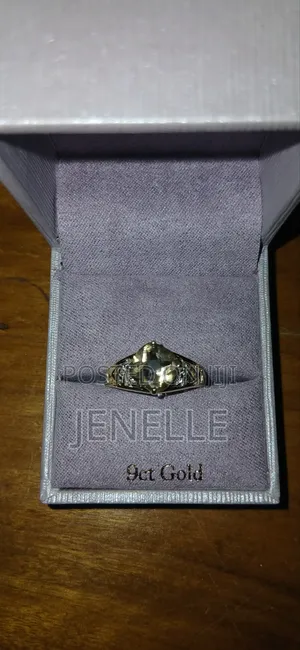 9ct Gold Unisex Smokey Quartz Ring