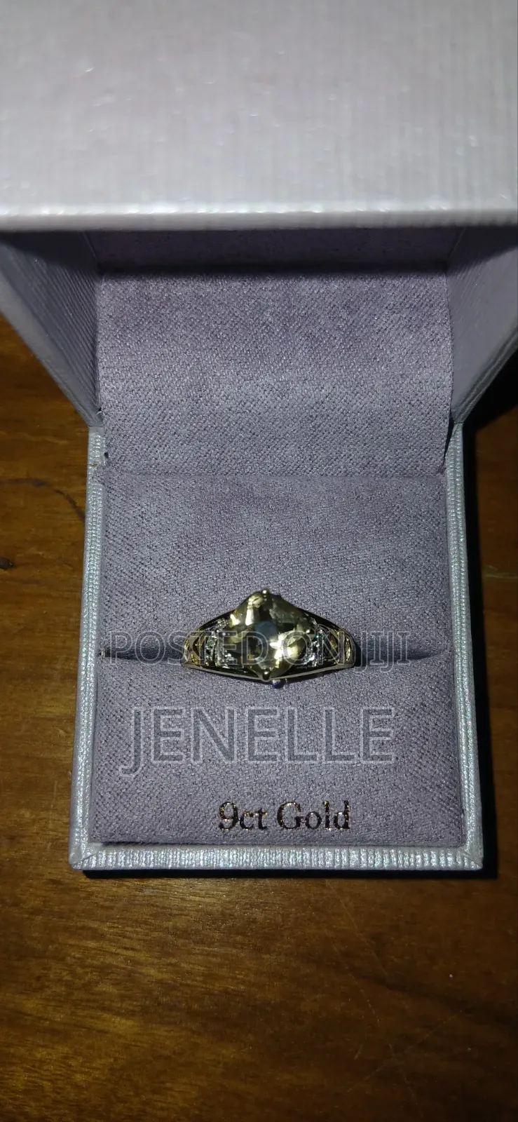 9ct Gold Unisex Smokey Quartz Ring