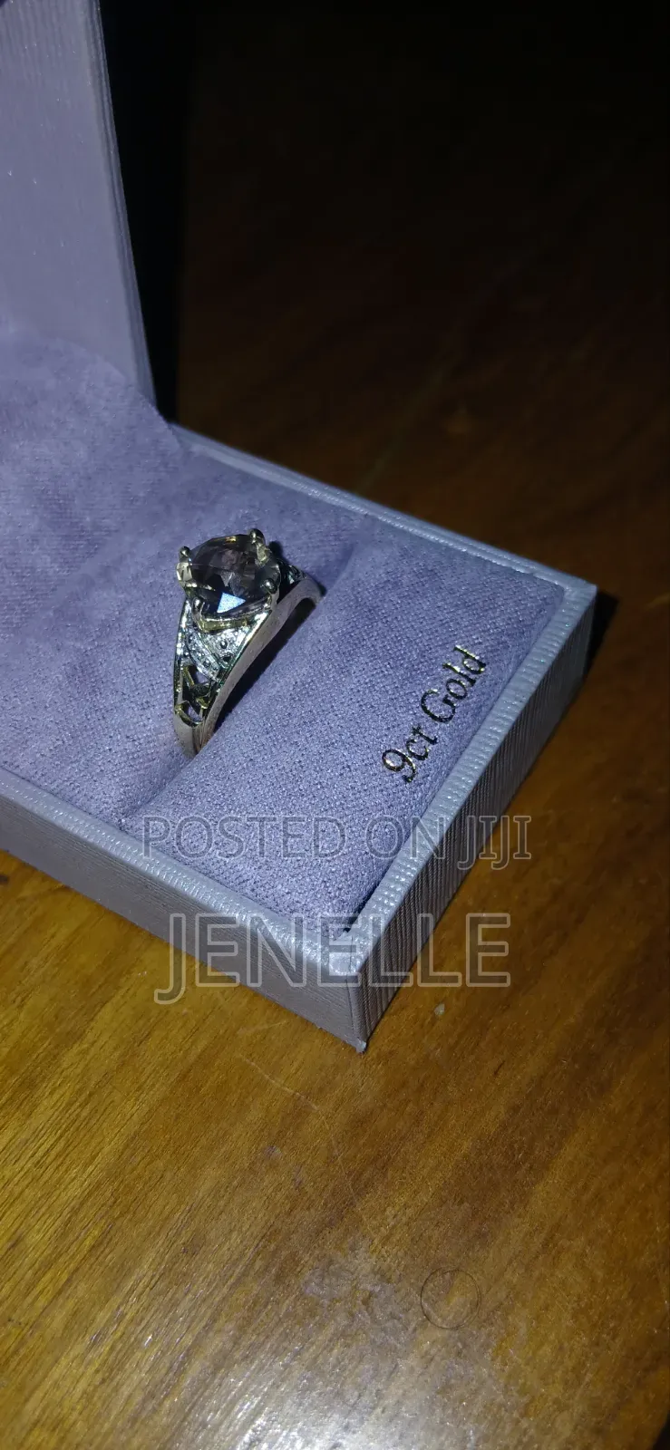 9ct Gold Unisex Smokey Quartz Ring