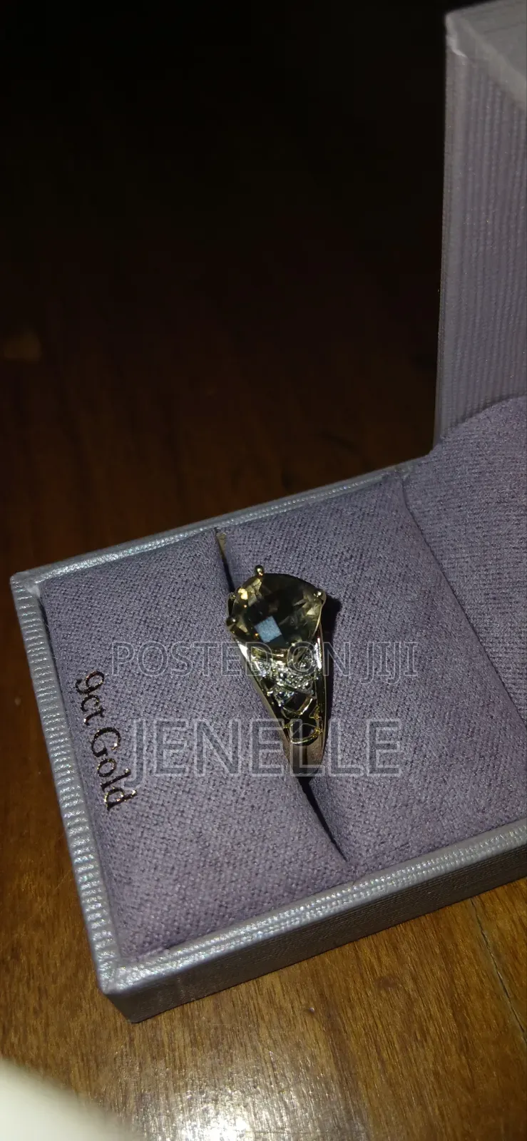 9ct Gold Unisex Smokey Quartz Ring