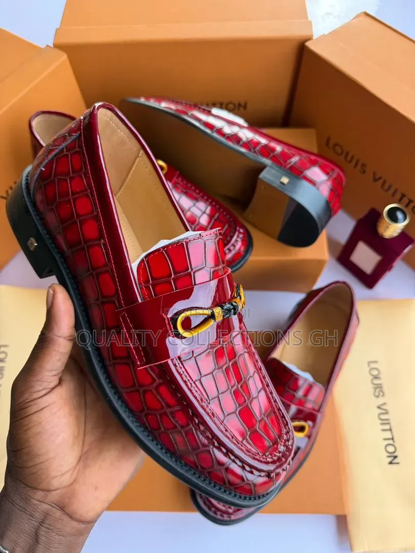 Louis Vuitton Red Loafers