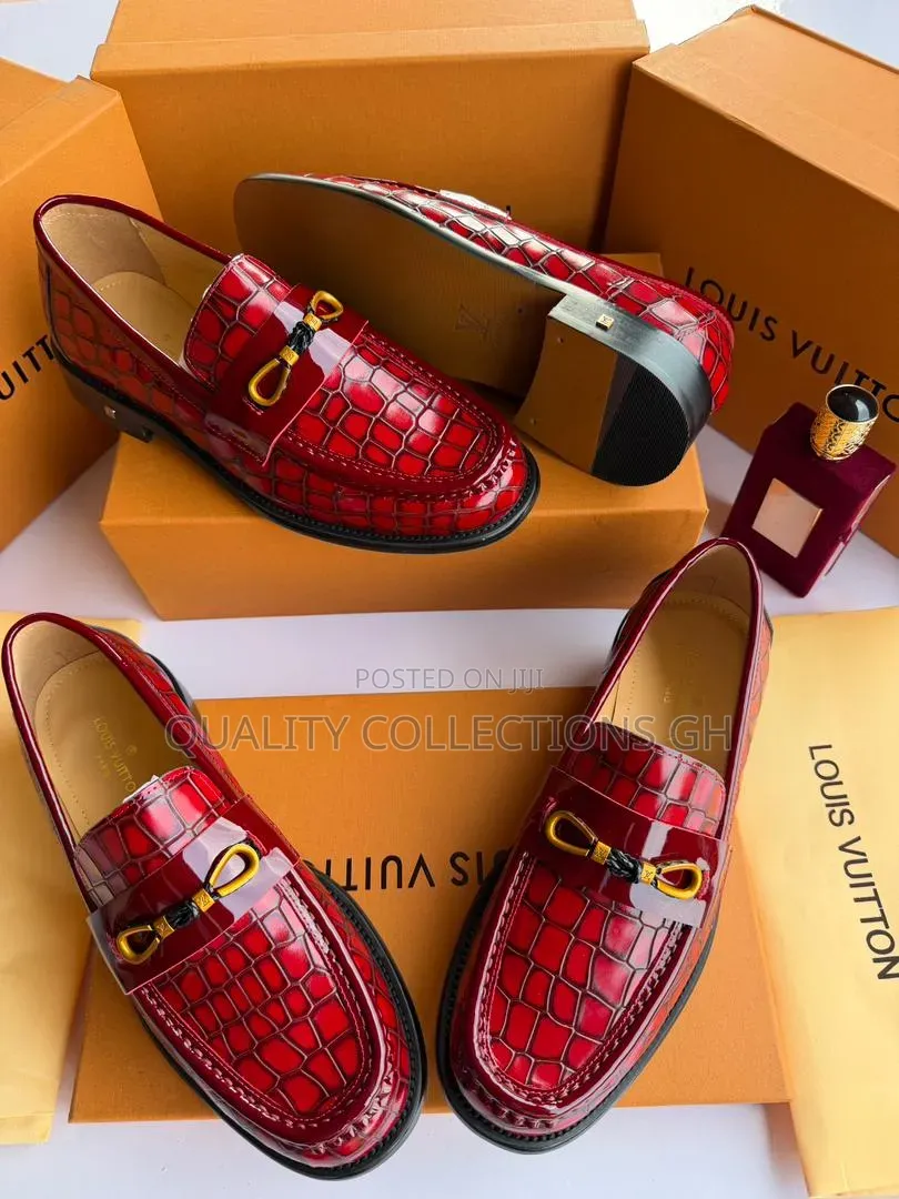 Louis Vuitton Red Loafers