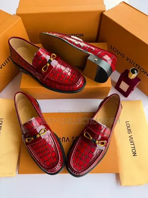Louis Vuitton Red Loafers
