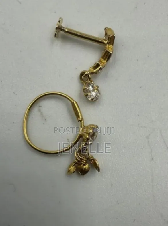  Gold Nose Studs
