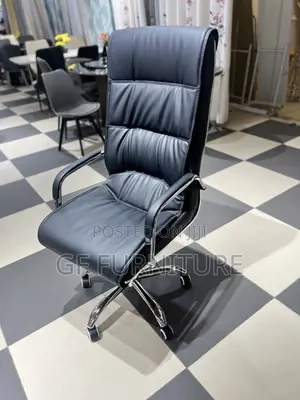 High-Back Leather Office Chair