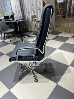 High-Back Leather Office Chair