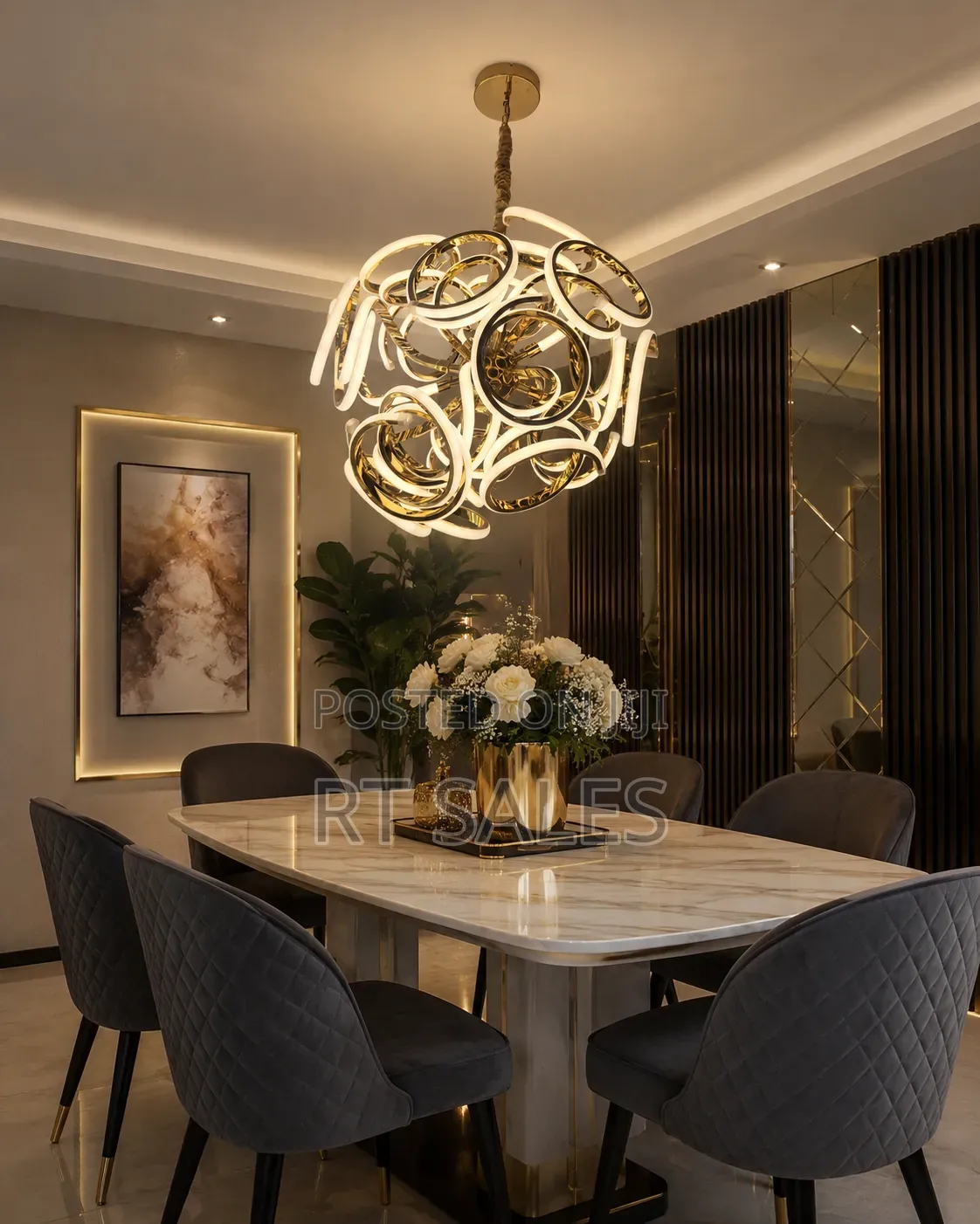 Mini Dining Chandelier Light.