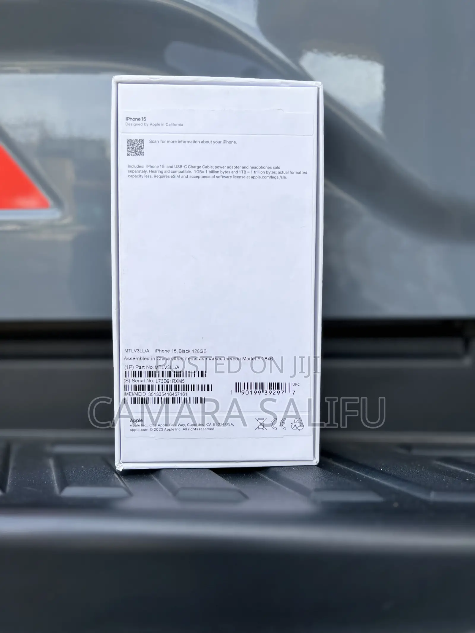 New Apple iPhone 15 128 GB Black