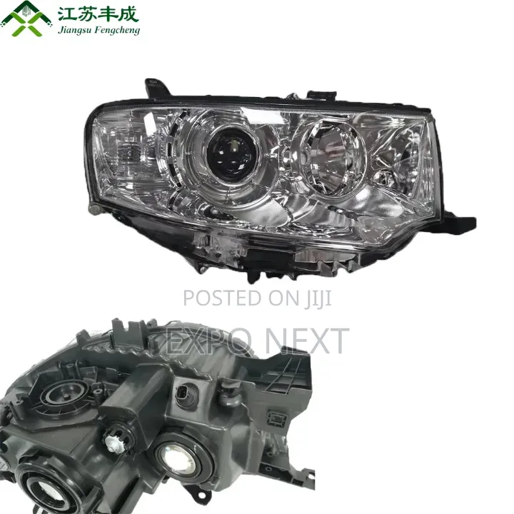 Mitsubishi Pajero Montero Headlight Chrome 2011-2015 Plastic Abs