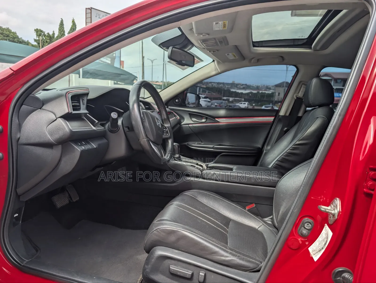 Honda Civic Touring 4dr Sedan (1.5L 4cyl) 2016 Red