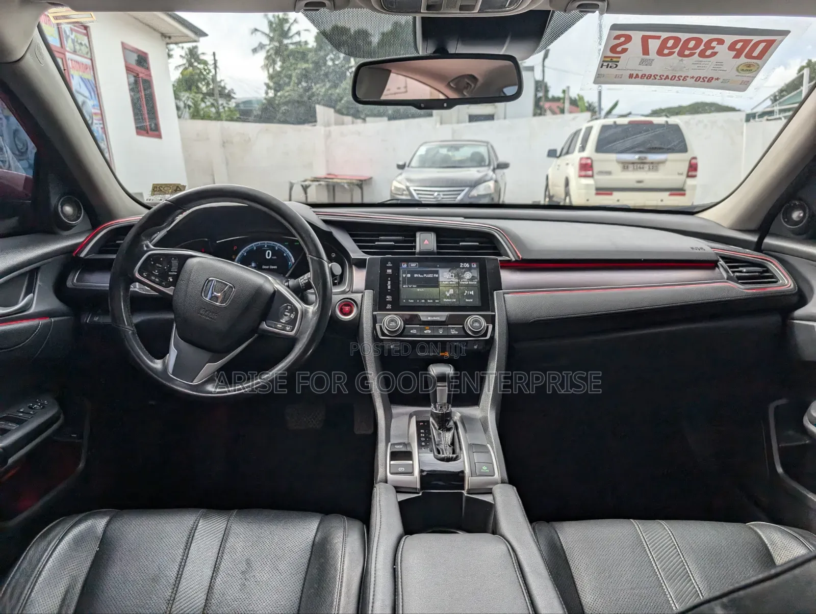 Honda Civic Touring 4dr Sedan (1.5L 4cyl) 2016 Red