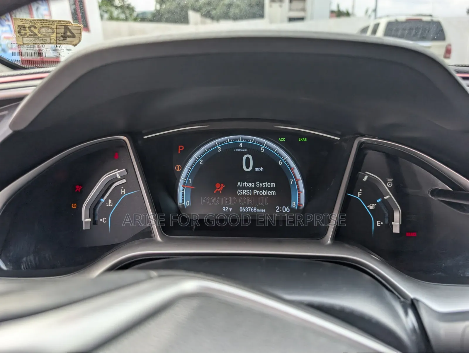 Honda Civic Touring 4dr Sedan (1.5L 4cyl) 2016 Red
