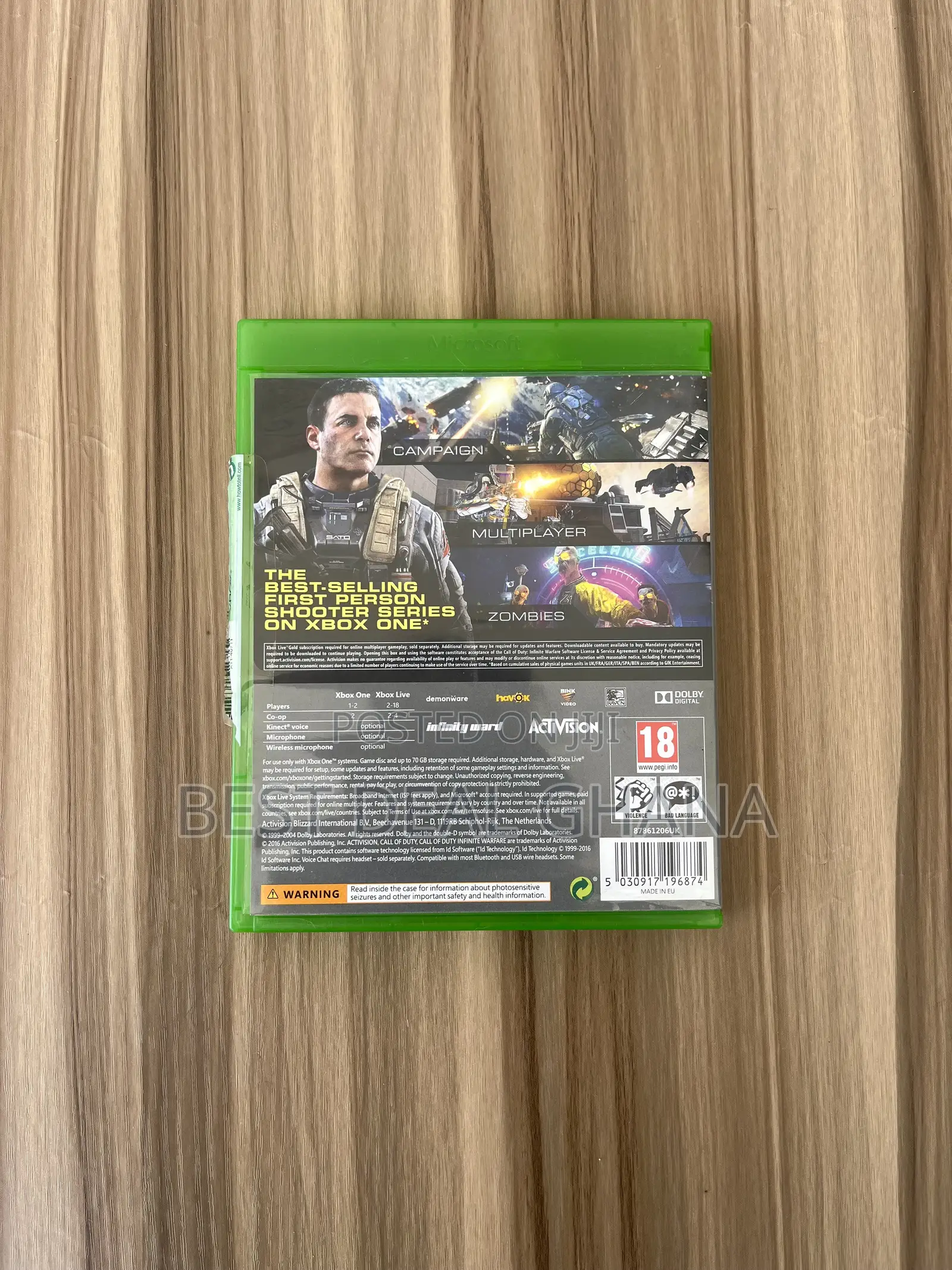 Call of Duty Infinite Warfare Xbox One Game Cd
