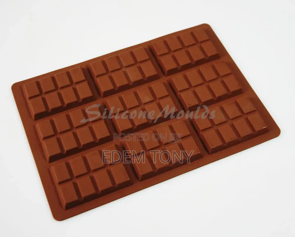 9 Cell 8 Section Chocolate Bar 43g Candy Professional Silicone Mould M