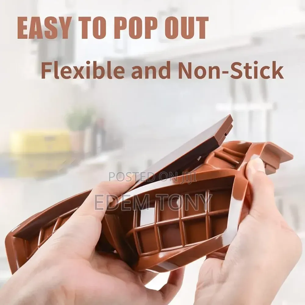 9 Cell 8 Section Chocolate Bar 43g Candy Professional Silicone Mould M