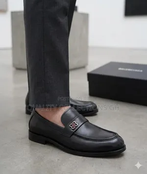 Balenciaga Black Leather Shoe