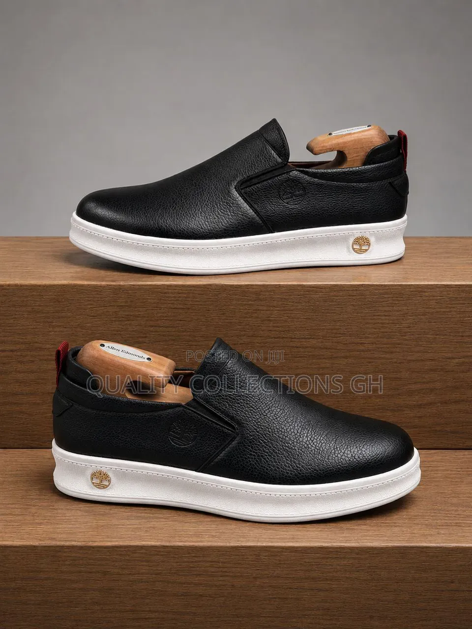 Authentic Black and White Timberland