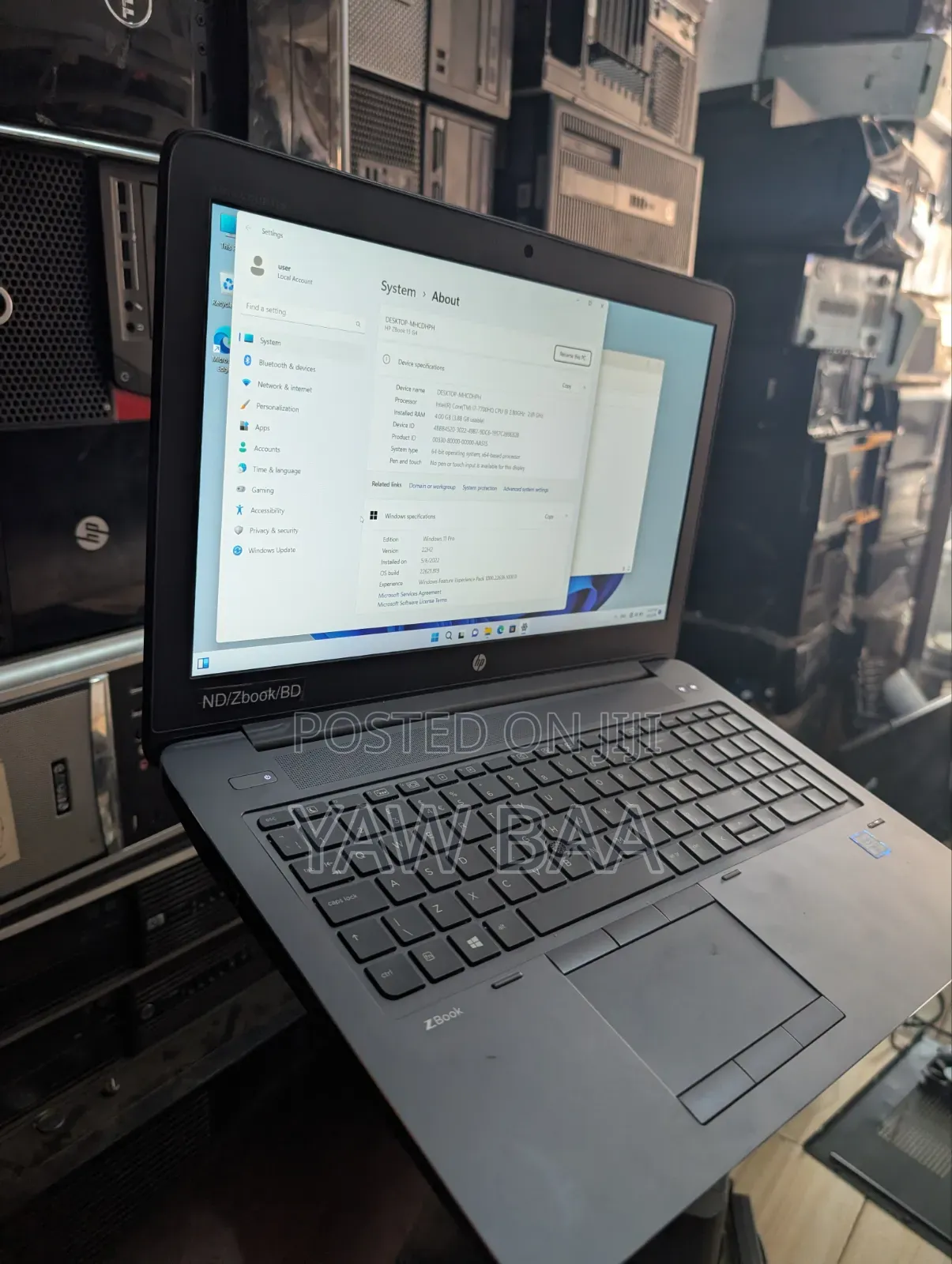 Laptop HP ZBook 15 G4 16GB Intel Core i7 SSD 256GB