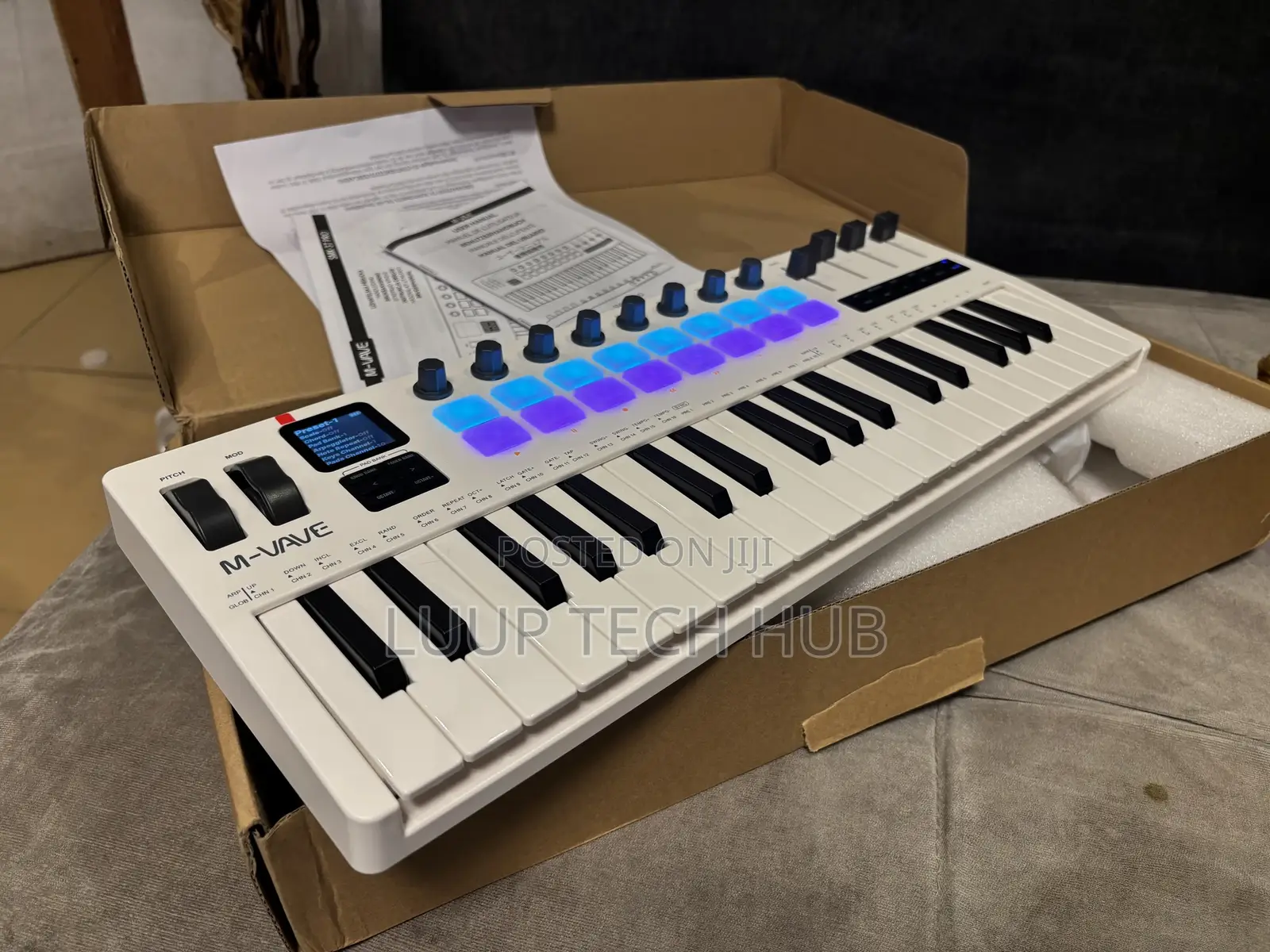 M Vave SMK 37pro Wireless Midi Keyboard