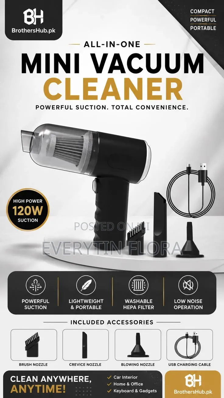 Multipurpose Potable Vacuum Cleaner