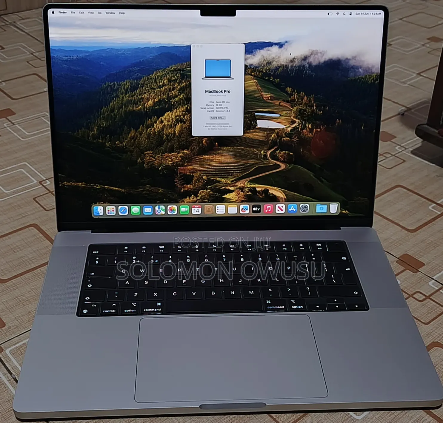 Laptop Apple MacBook Pro 2023 M3 Max 36GB Apple M3 Max SSD 1T