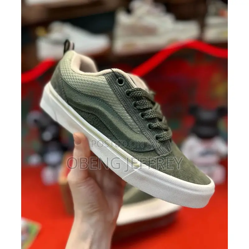 Original Vans Knu Skul Olive Green