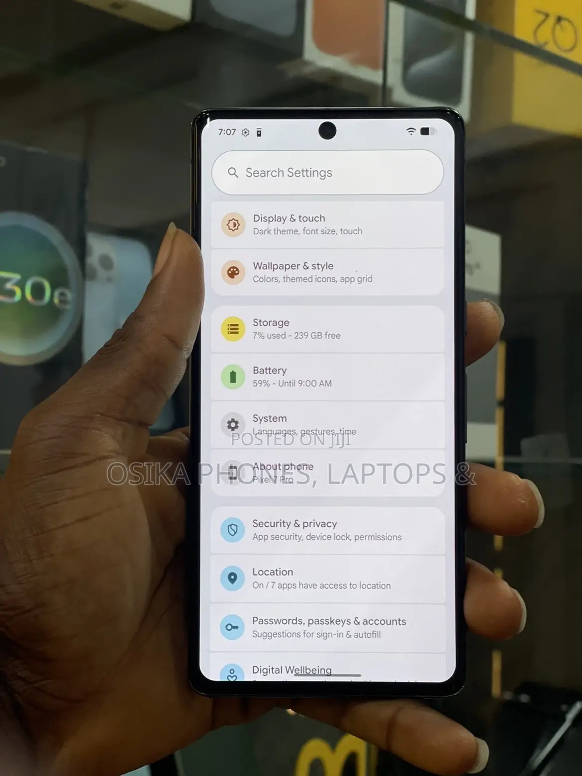Google Pixel 7 Pro 256 GB Black