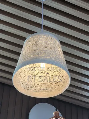 White Basket Single Pendant Light.