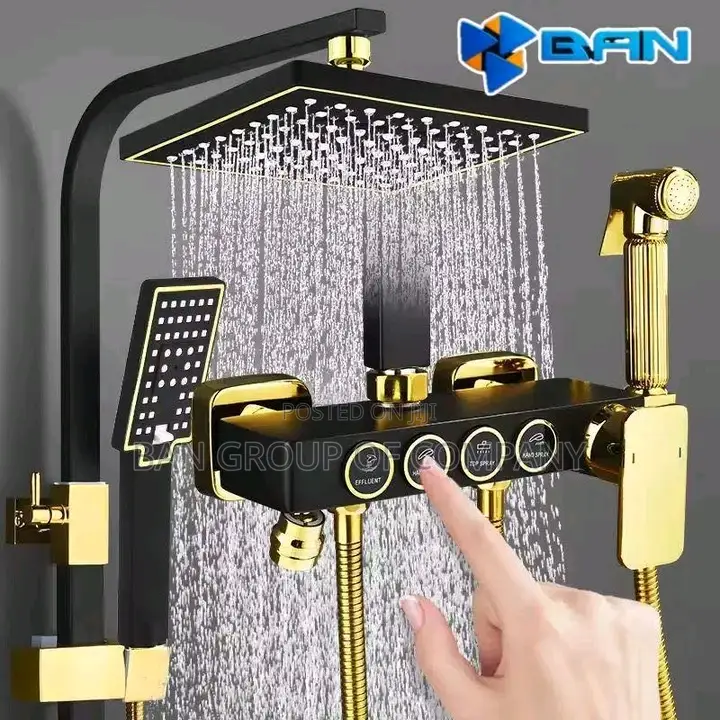 4 in 1 Shower Gold Black