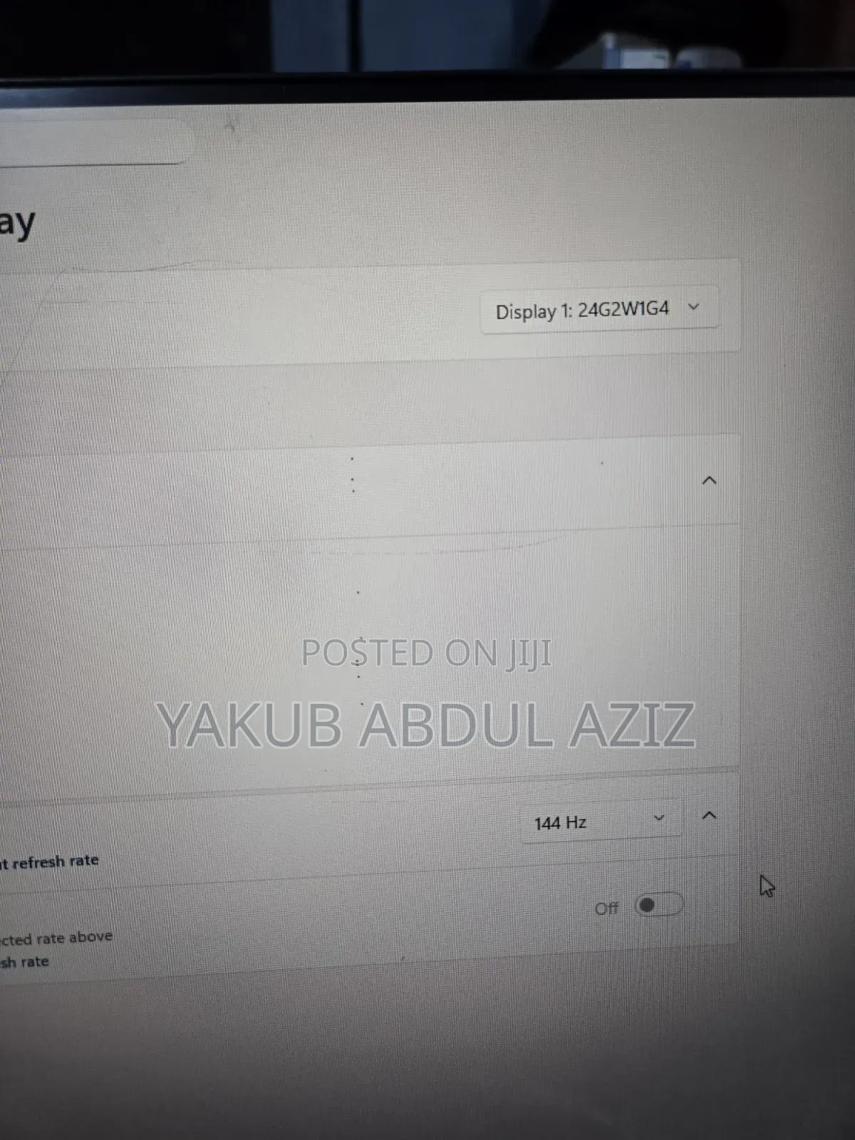 24 Inches Gaming Monitor Ips 1080p 144hz
