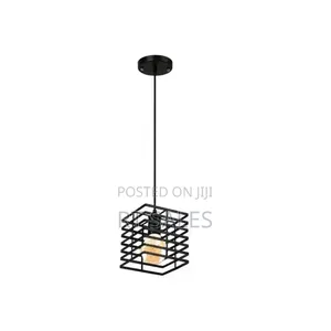 Metal Square Single Pendant Light.
