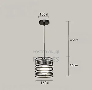 Black Single Pendant Light. Dl02