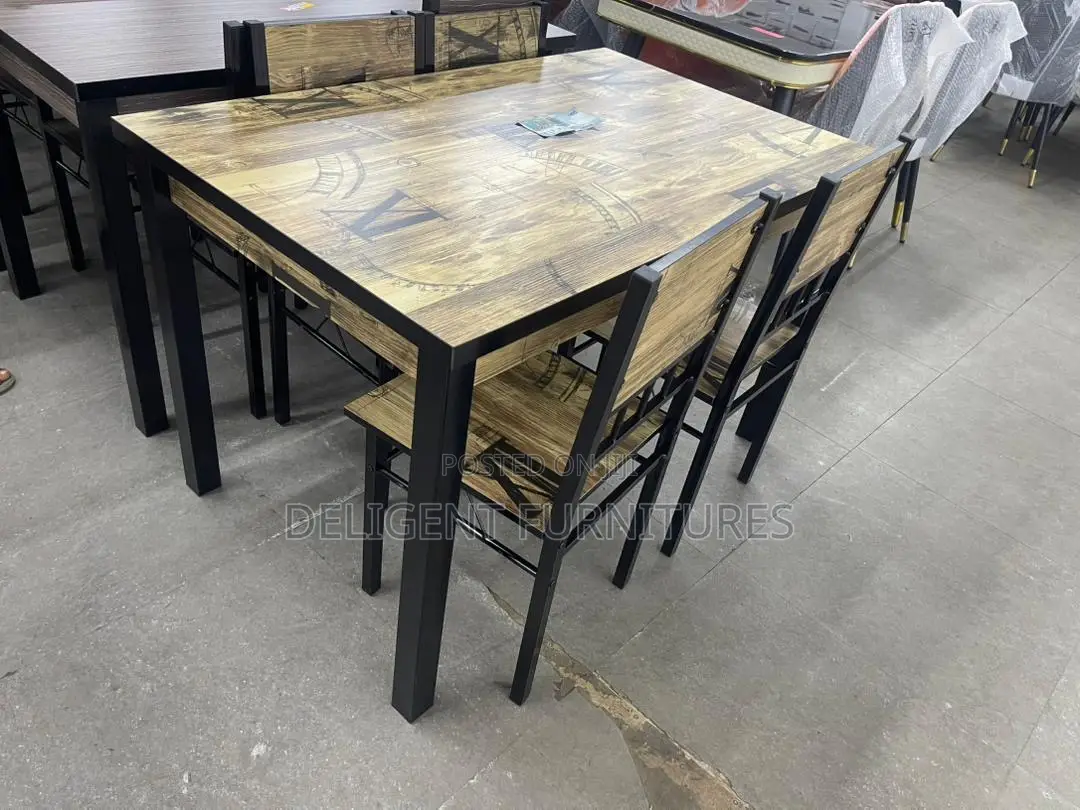 4 Chairs Dining Set