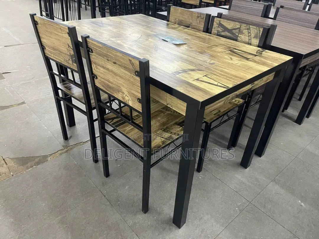 4 Chairs Dining Set
