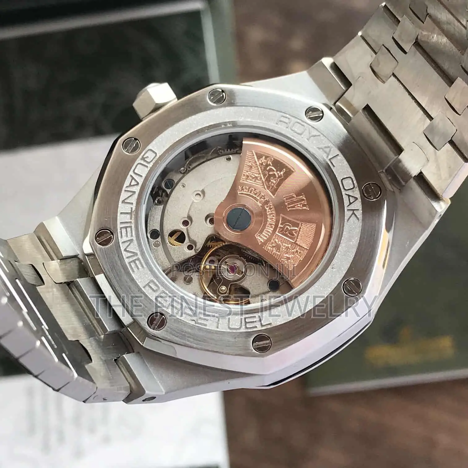 Audemars Piguet Perpetual Calendar Open Worked Silver Bluemens Watch