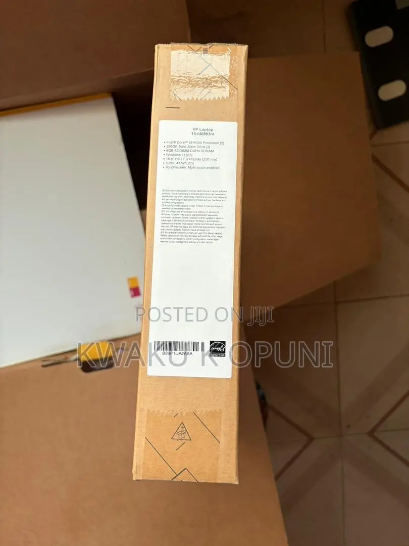 New Laptop HP 15 8GB Intel Core i3 SSD 256GB