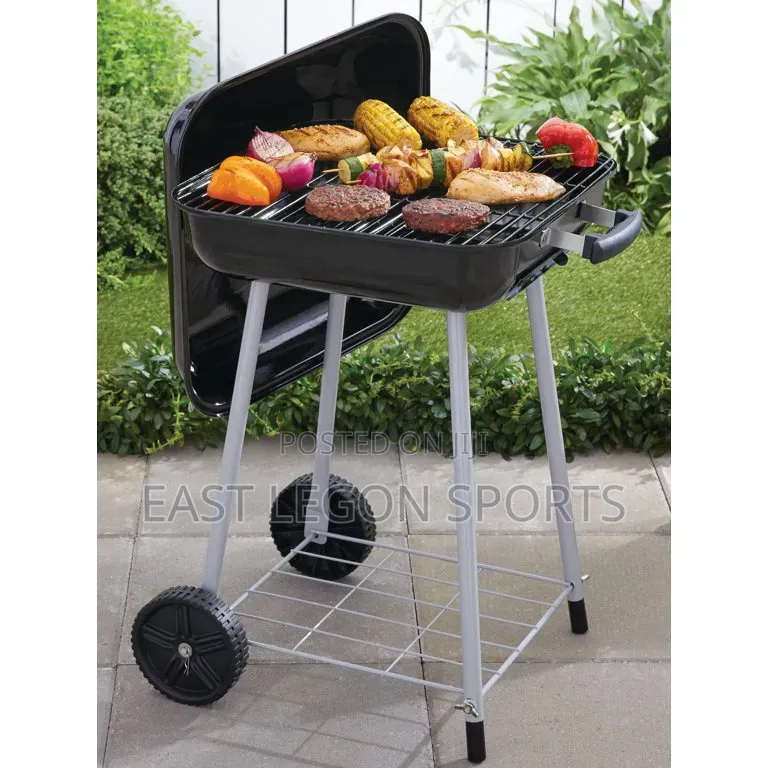 BBQ Grill 45cm Charcoal Portable Cooking Roast