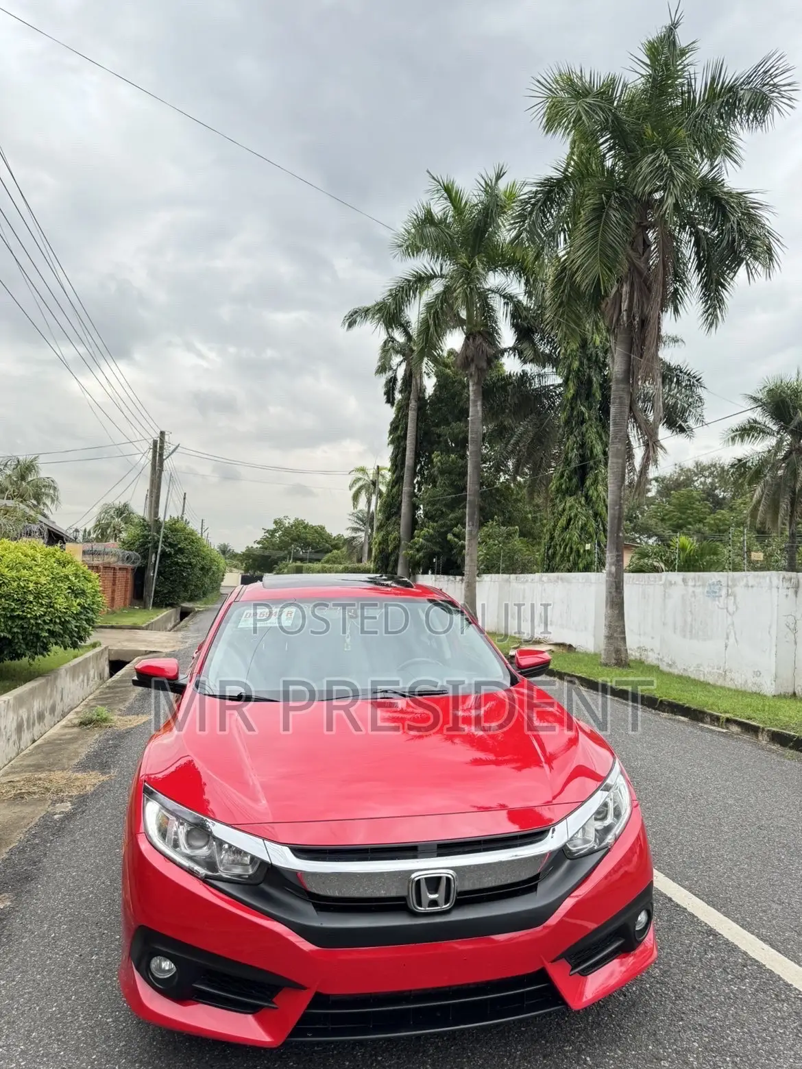 Honda Civic EX Sedan 2018 Red